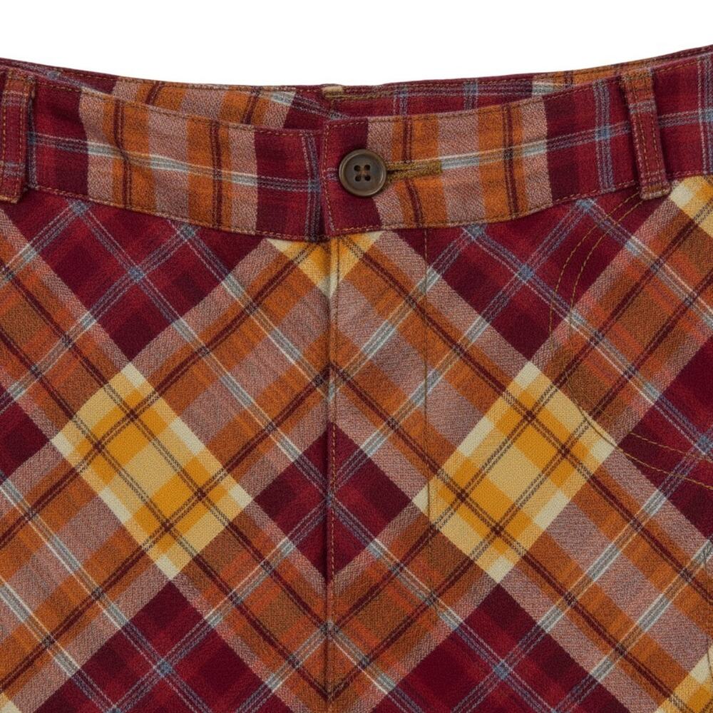 Oilily Jeans Wear Plaid Button Zip Closure Skirt Womens Size 42 US 10 12 - Picture 3 of 7